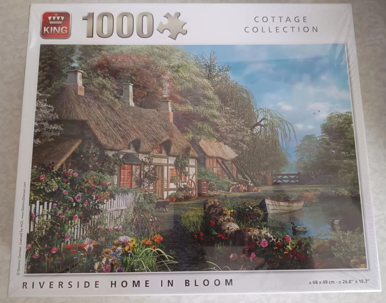 KING puzzle Neuf 1000 pièces Cottage Collection Riverside Home In Bloom